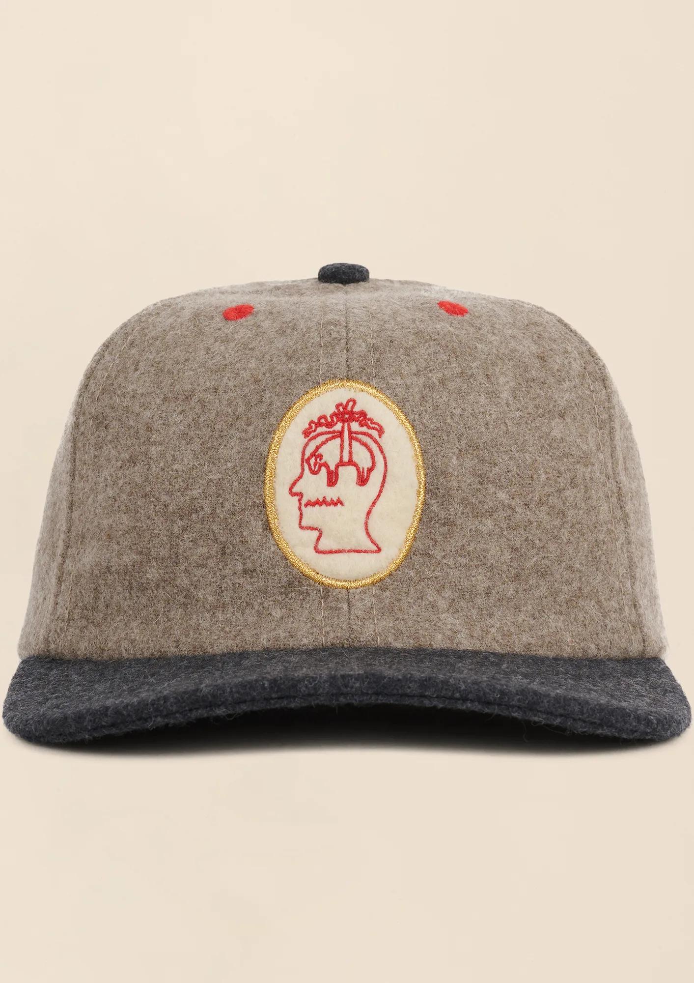 Brooks Brothers x Brain Dead Wool Blend Emblem Baseball Hat, image 1