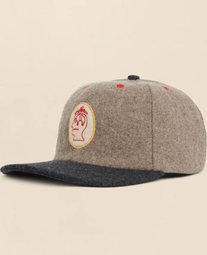 Brooks Brothers x Brain Dead Wool Blend Emblem Baseball Hat, image 2