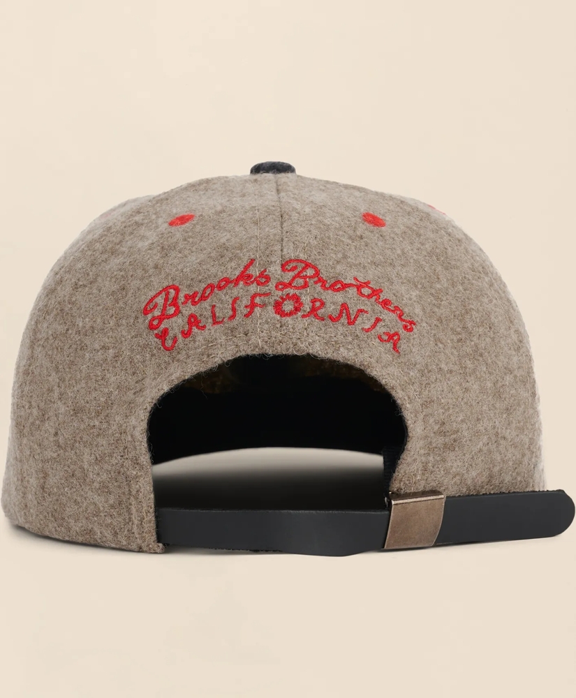 Brooks Brothers x Brain Dead Wool Blend Emblem Baseball Hat, image 3