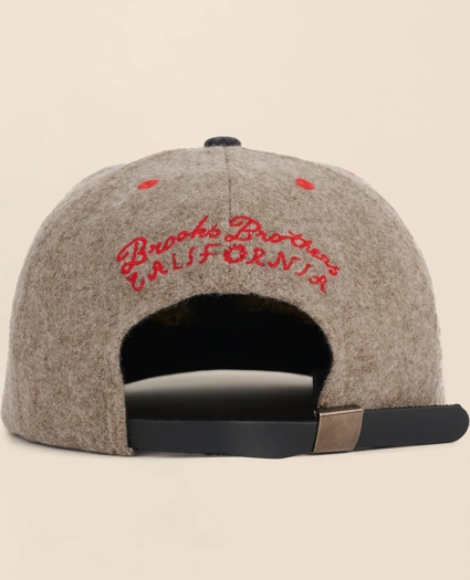 Brooks Brothers x Brain Dead Wool Blend Emblem Baseball Hat, image 3
