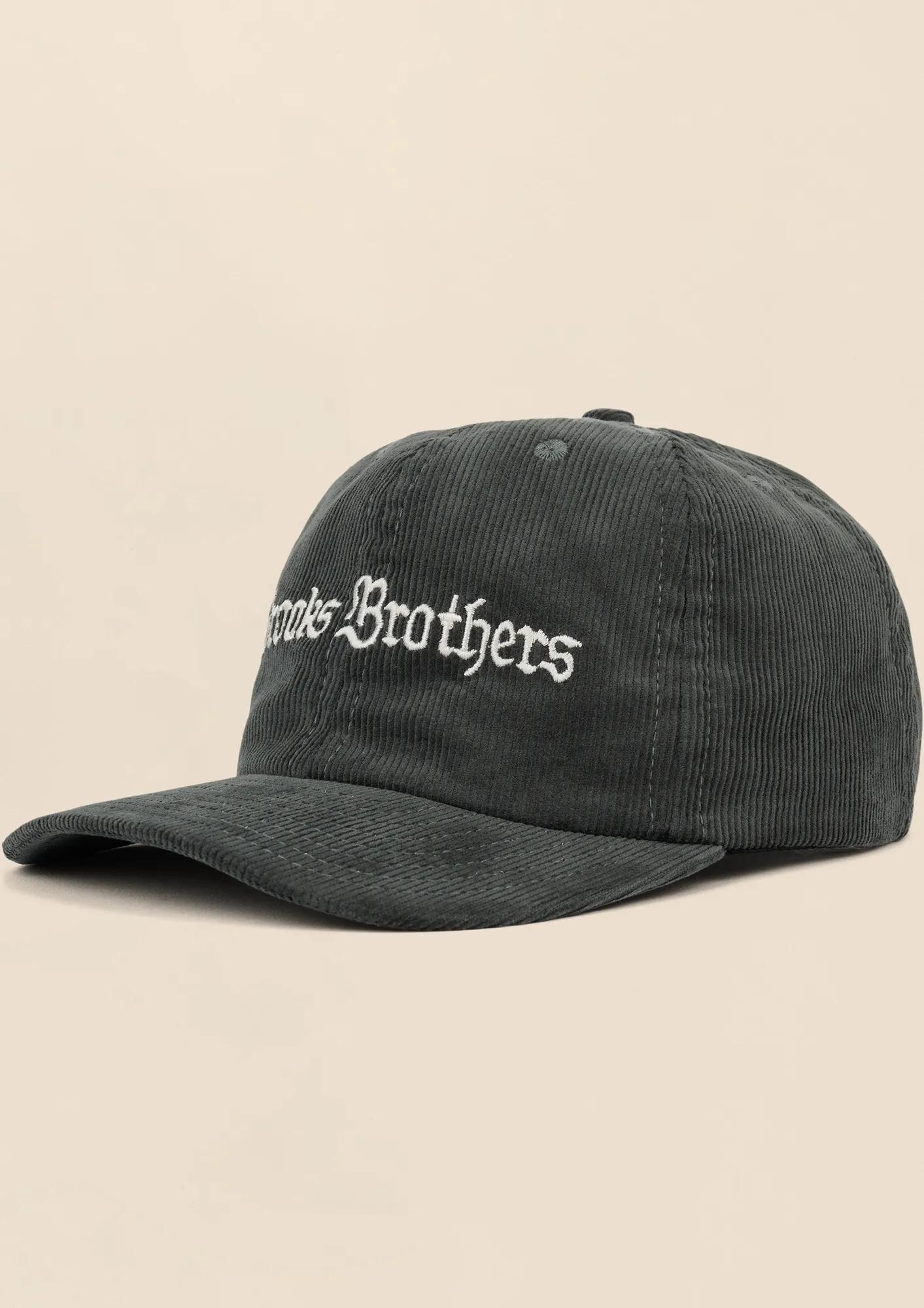 Brooks Brothers x Brain Dead Cotton, Corduroy & Leather Emblem Baseball Hat, image 2