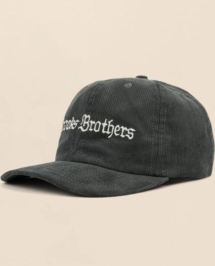 Brooks Brothers x Brain Dead Cotton, Corduroy & Leather Emblem Baseball Hat, image 2