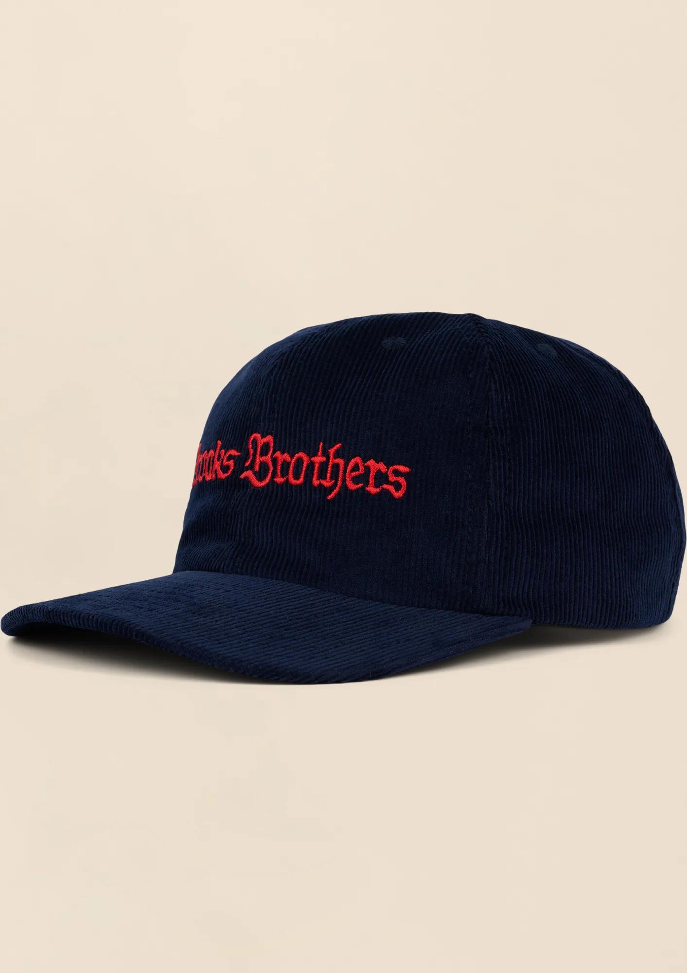 Brooks Brothers x Brain Dead Cotton, Corduroy & Leather Emblem Baseball Hat, image 2