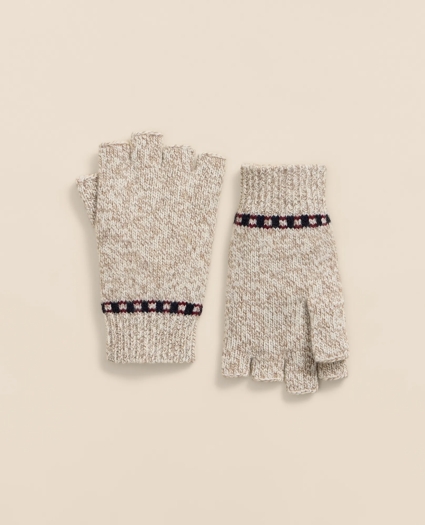 Merino Wool Marled Fingerless Gloves