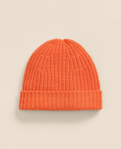 Merino Wool-Cashmere Ribbed Beanie Hat