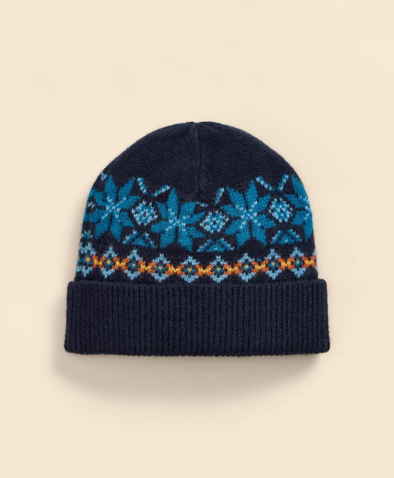 Alpaca-Wool Fair Isle Jacquard Hat, image 1