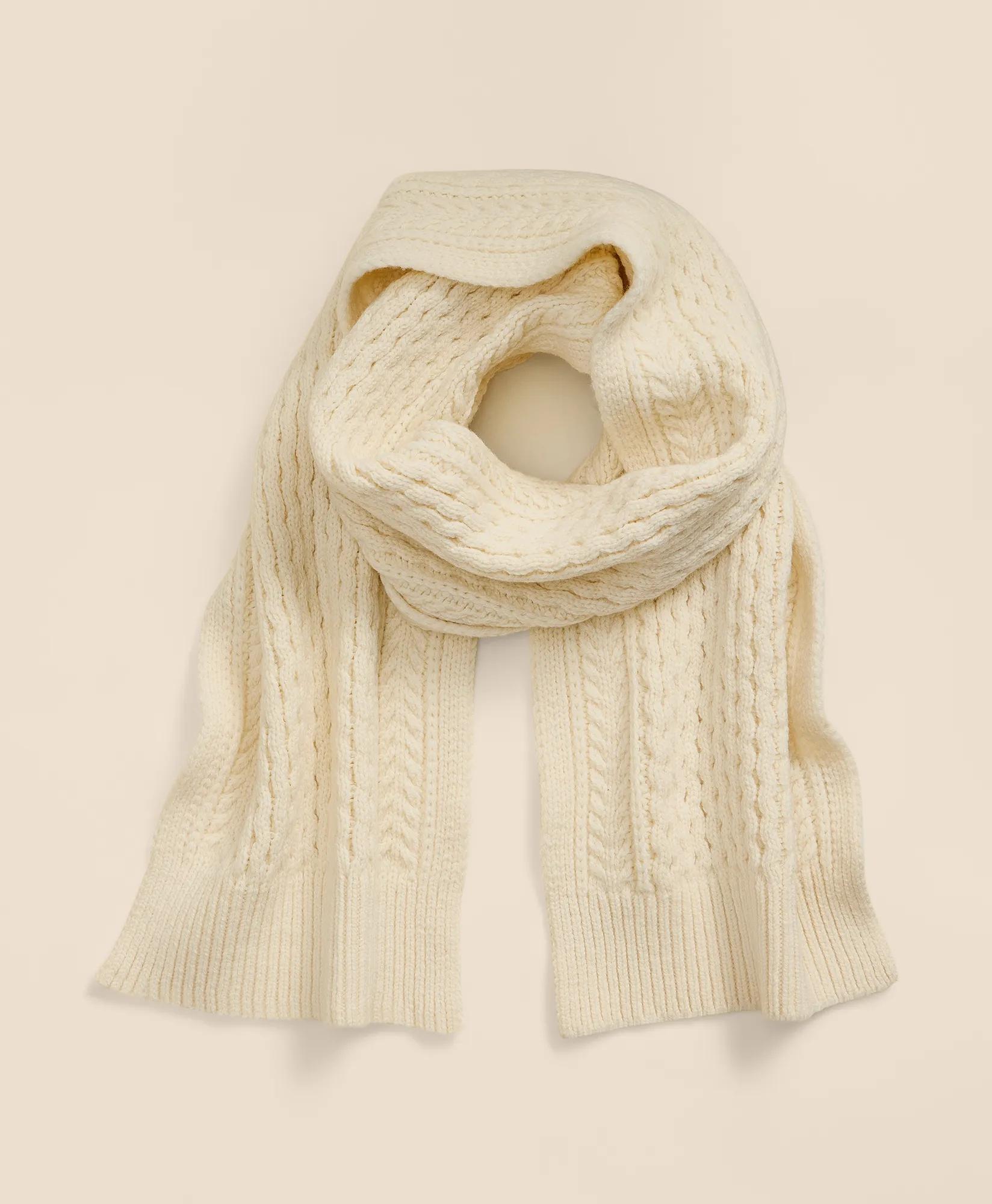 Merino Wool Aran Scarf, image 1