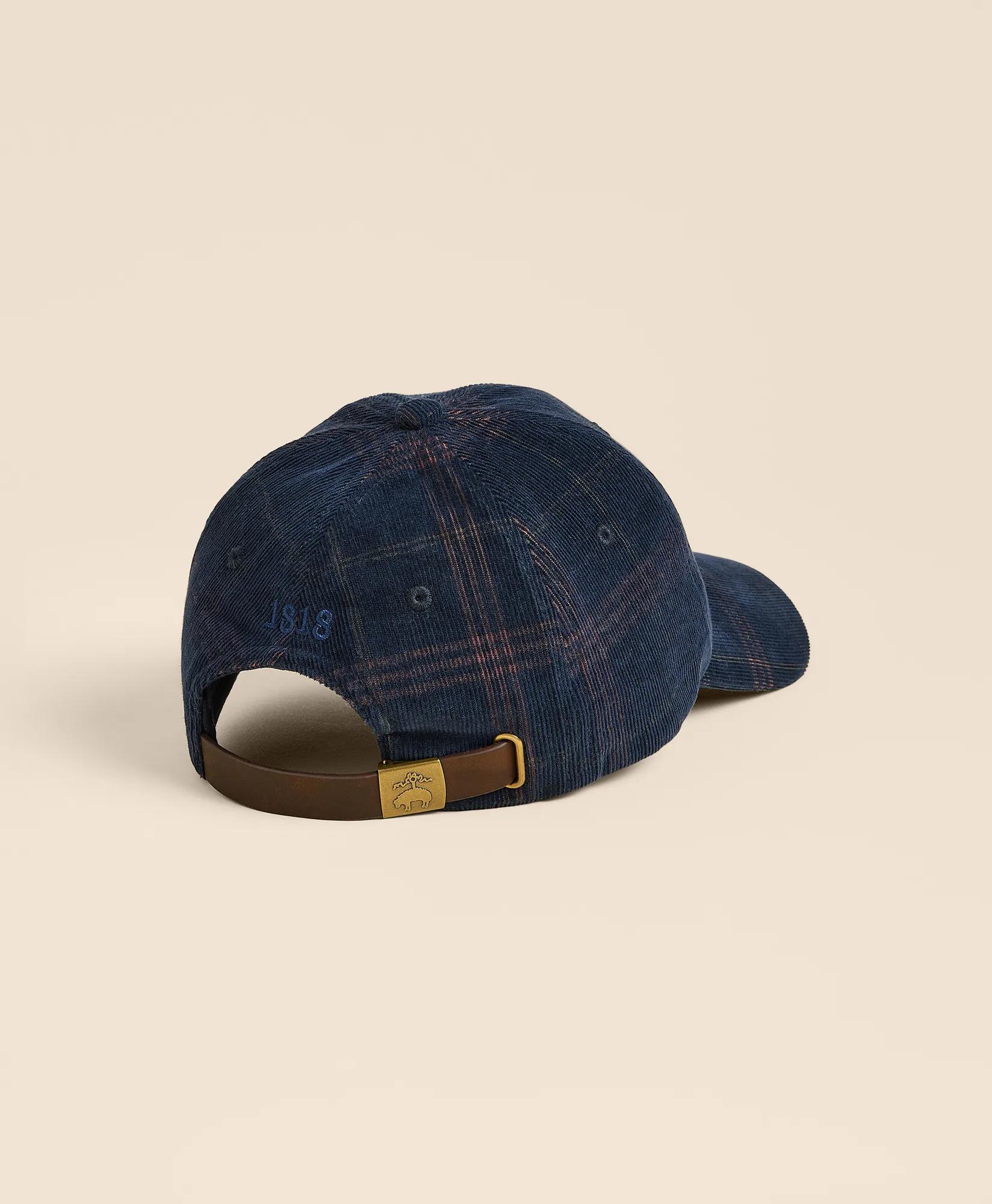 Wool Corduroy Plaid Baseball Hat, image 2