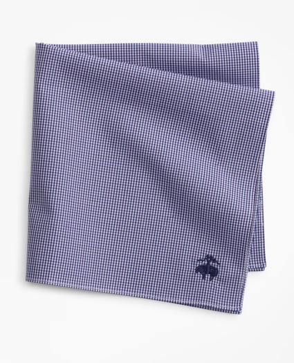 Two-Tone Gingham Pocket Square, image 1