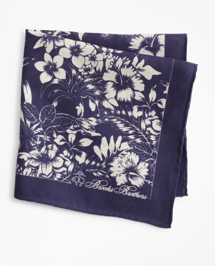Large Floral Pocket Square, image 1