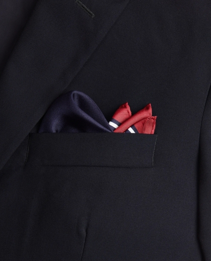 BB#1 Rep Stripe Pocket Square, image 2