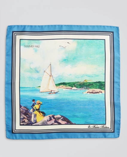 Limited Edition Archival Collection Spring 1982 Silk Pocket Square, image 2