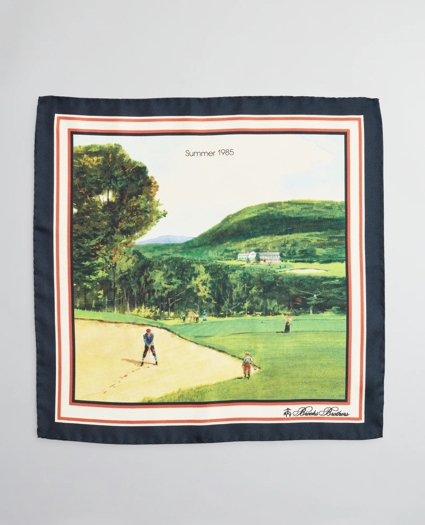 Limited Edition Archival Collection Summer 1985 Silk Pocket Square, image 3