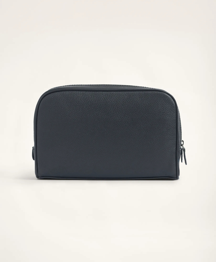 Large Pebbled Leather Dopp Kit, image 3