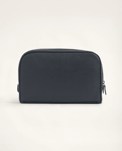 Large Pebbled Leather Dopp Kit, image 3