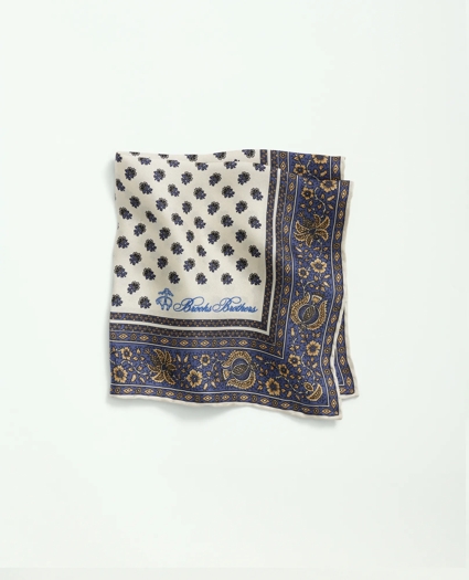 Foulard Cotton-Linen Pocket Square, image 1
