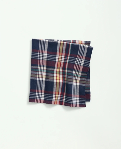Madras Cotton Pocket Square, image 1