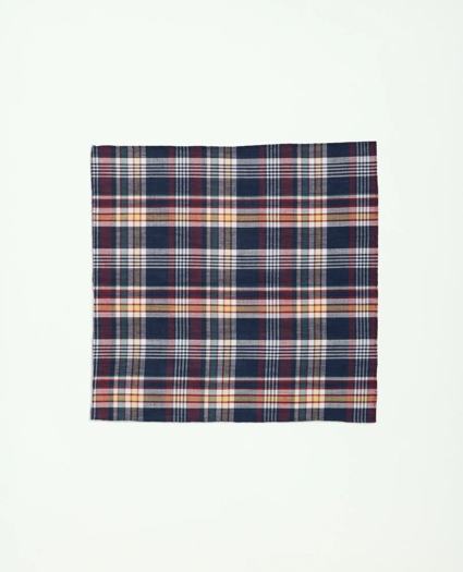 Madras Cotton Pocket Square, image 2