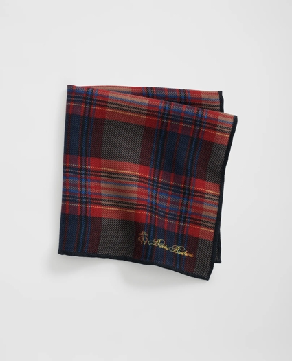 Wool Tartan Pocket Square, image 1