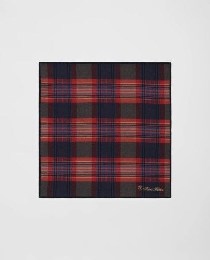 Wool Tartan Pocket Square, image 2