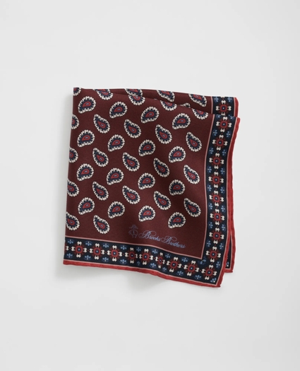 Paisley Silk Pocket Square, image 1