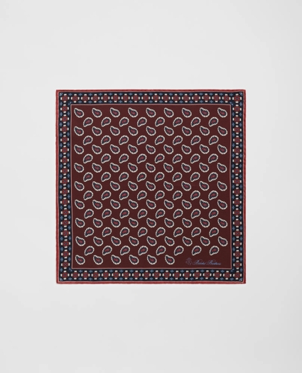 Paisley Silk Pocket Square, image 2