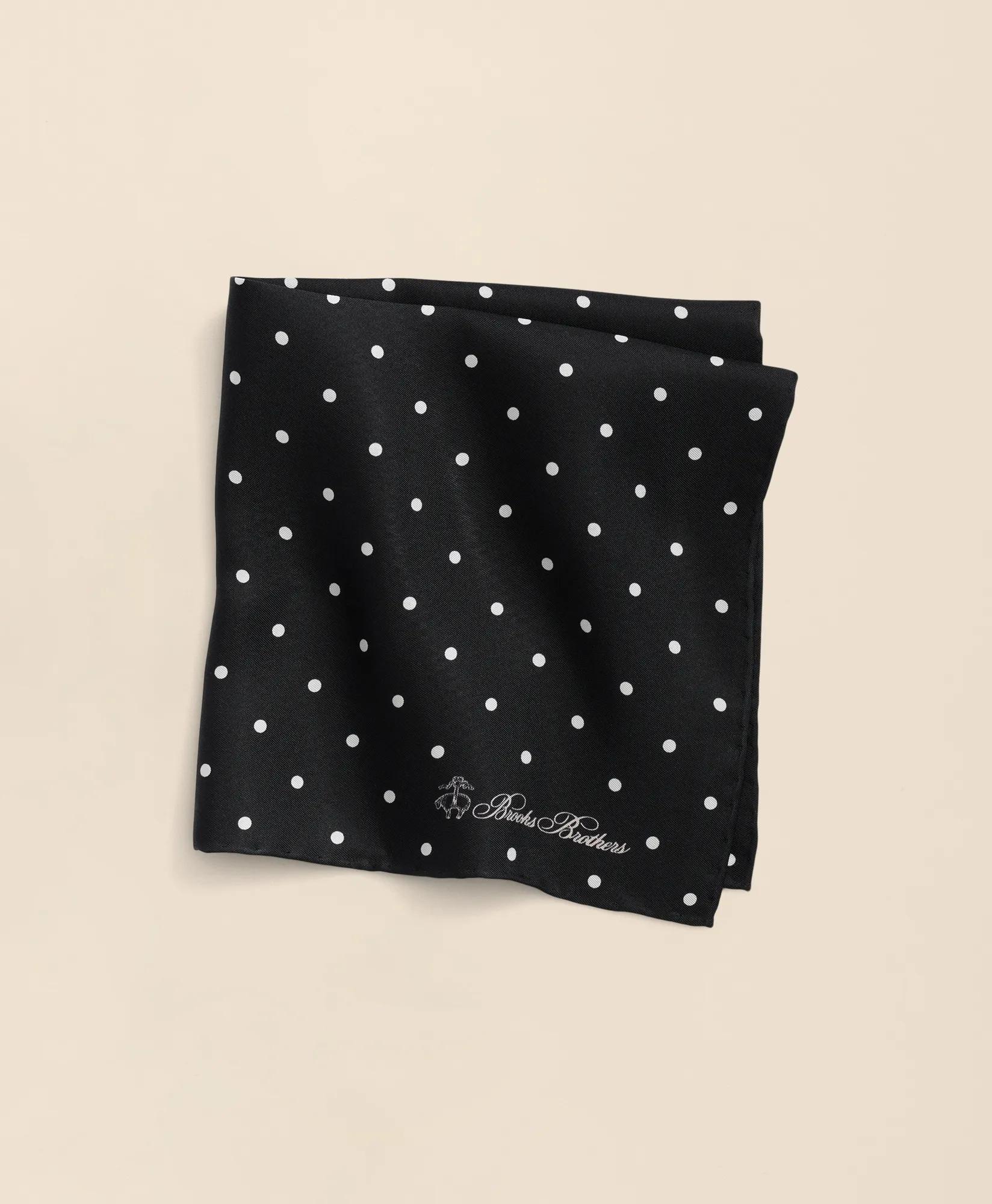 Small Dot Silk Pocket Square, image 1