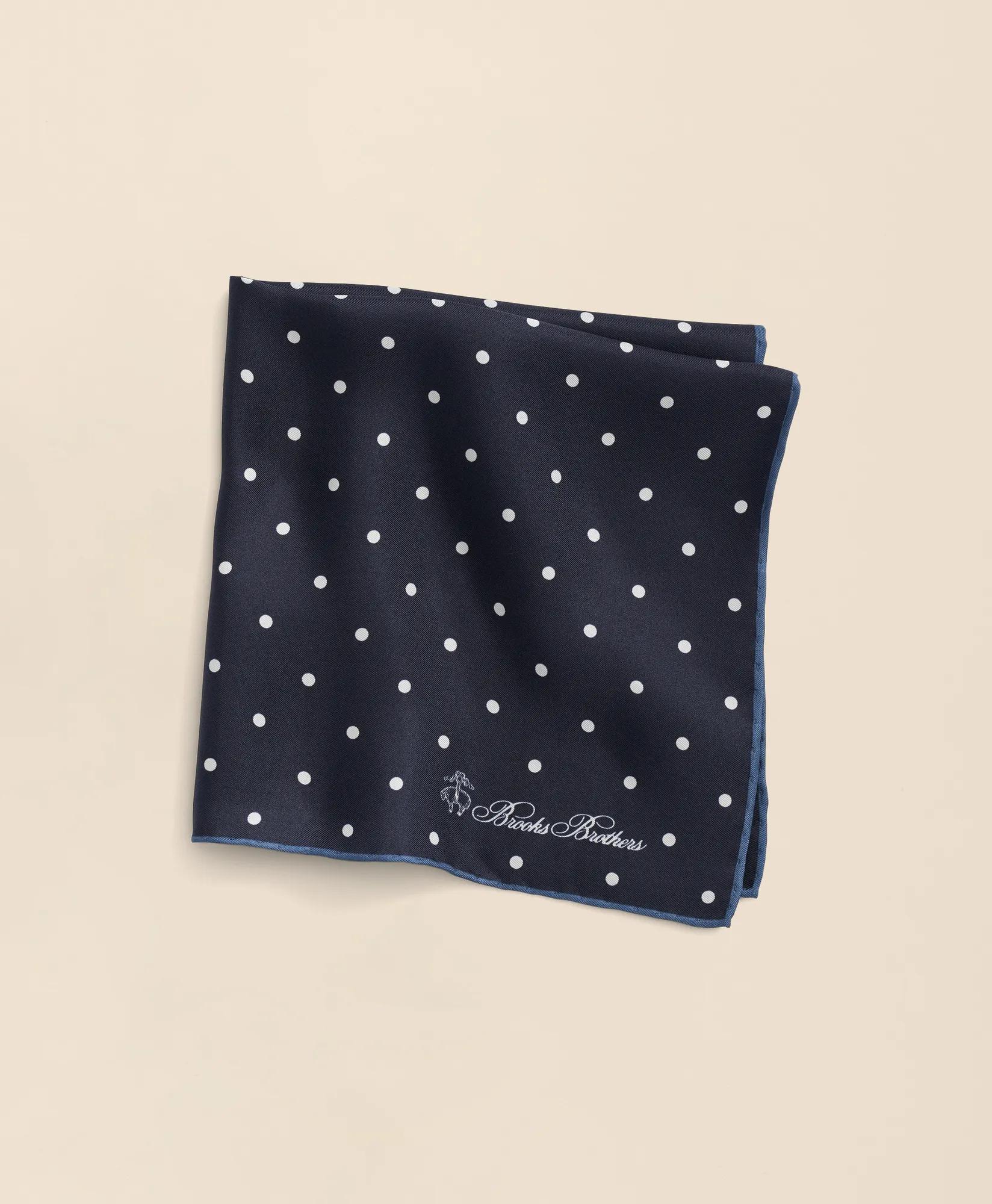 Small Dot Silk Pocket Square, image 1