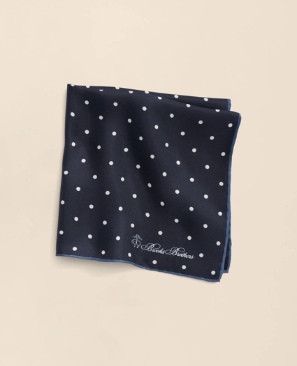 Small Dot Silk Pocket Square, image 1