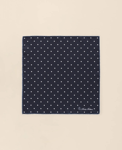 Small Dot Silk Pocket Square, image 2