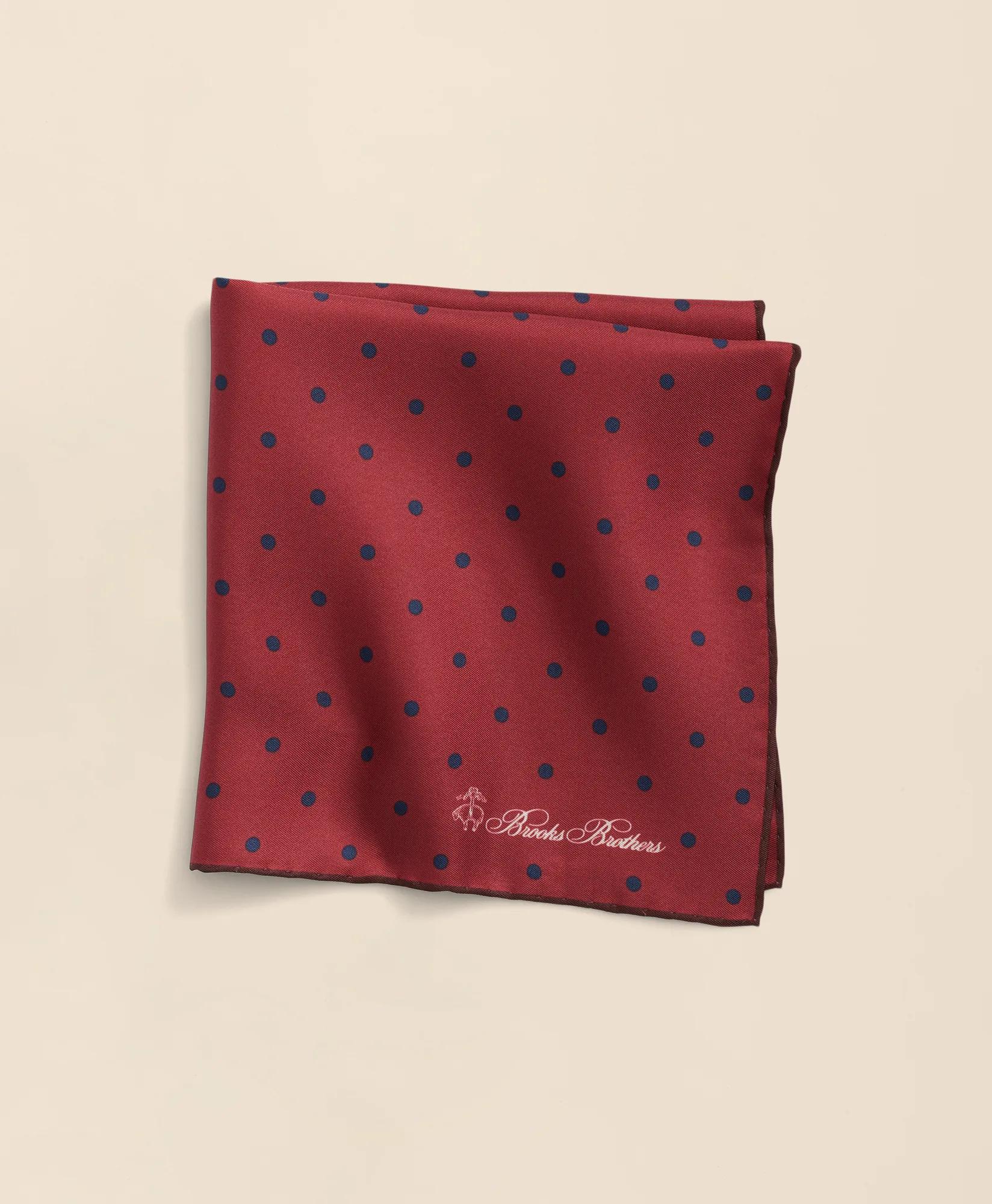 Small Dot Silk Pocket Square, image 1