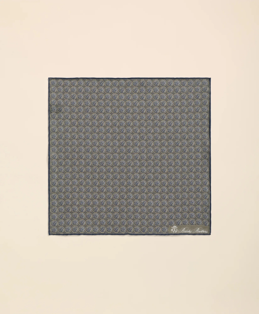 Linen Geometric Pocket Square