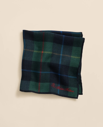 Wool Plaid Pocket Square, image 1