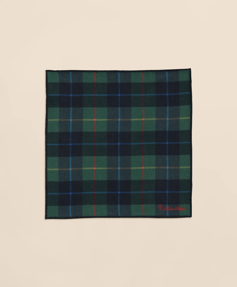 Wool Plaid Pocket Square