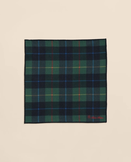 Wool Plaid Pocket Square, image 2