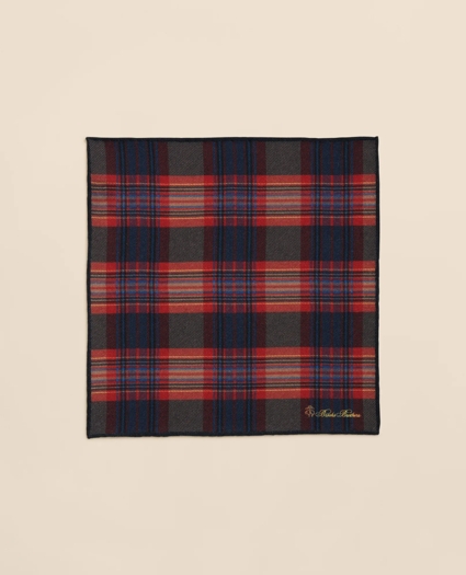 Wool Royal Stewart Tartan Pocket Square, image 2