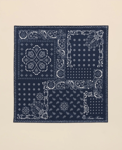 Silk Bandana Print Pocket Square, image 2