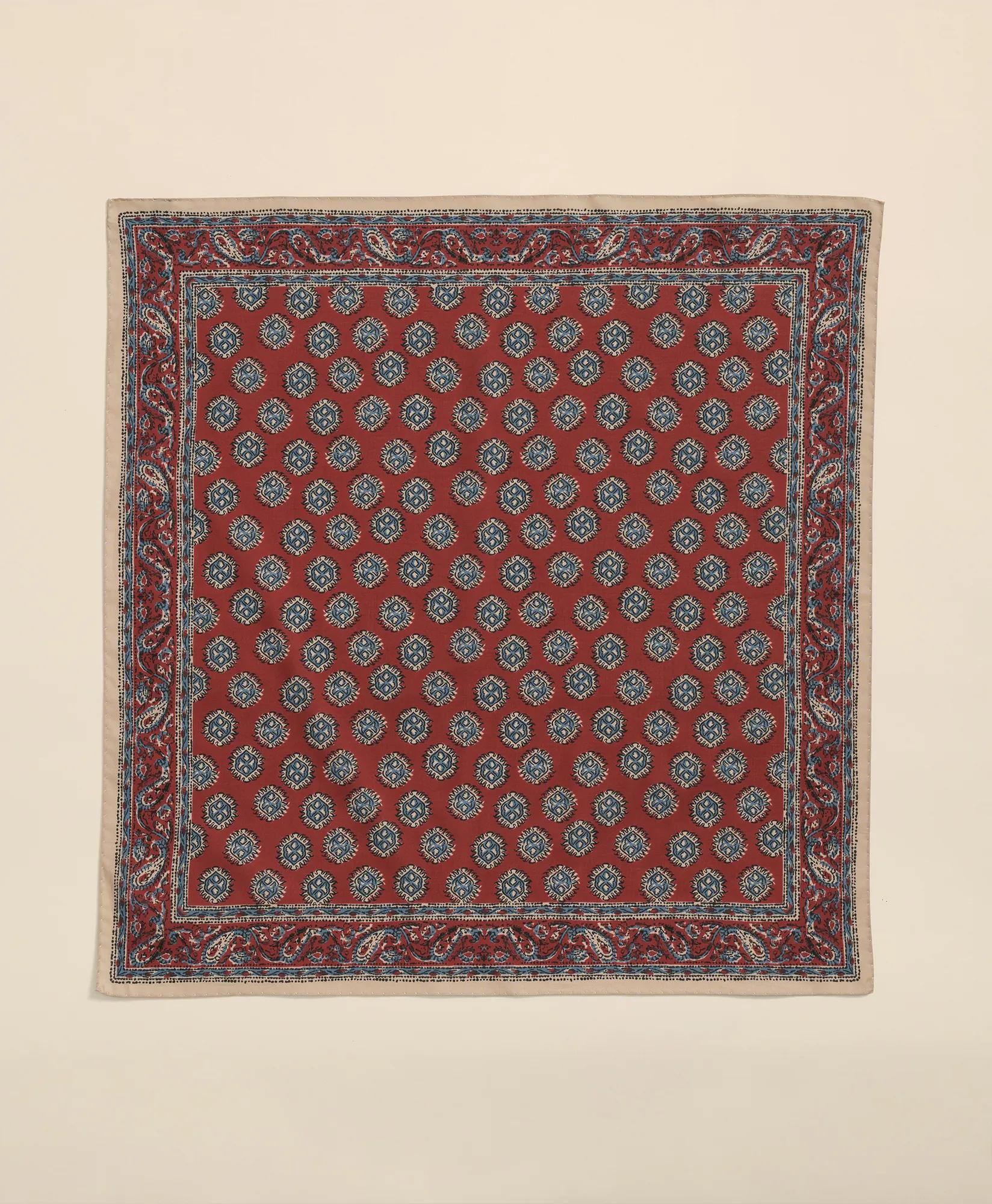 Cotton Medallion Print Neckerchief, image 1
