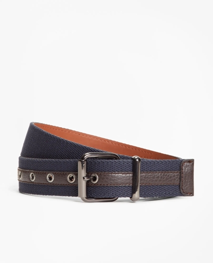 Canvas with Leather Belt