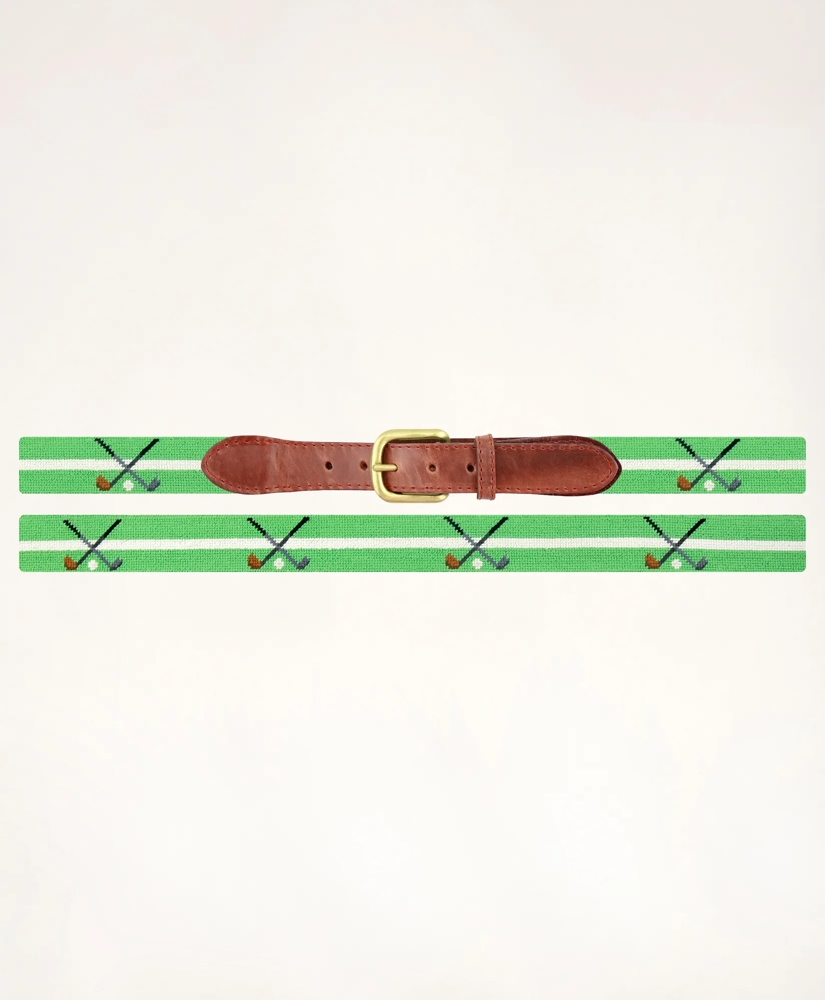 Smathers & Branson Leather Needlepoint Belt, image 2