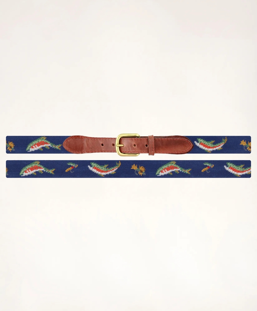 Smathers & Branson Leather Needlepoint Belt, image 2