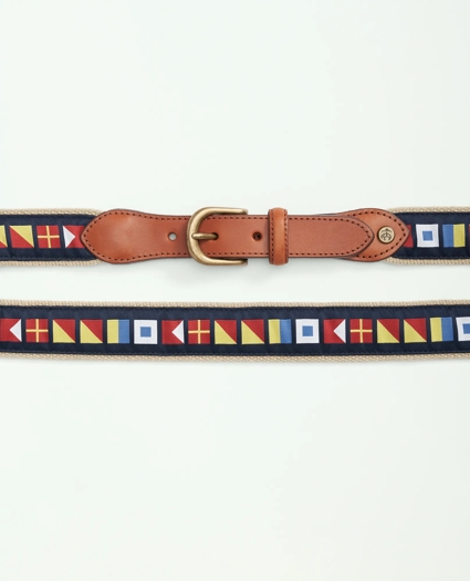 Cotton Nautical Flag Belt, image 2