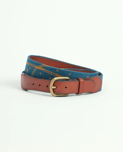 Smathers & Branson Needlepoint Constellation Belt, image 1