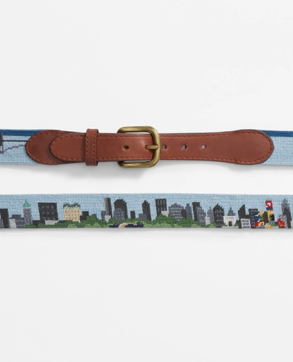 Smathers & Branson Needlepoint New York Cityscape Belt, image 2
