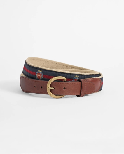 Ribbon Overlay Brooks Brothers Crest Belt, image 1