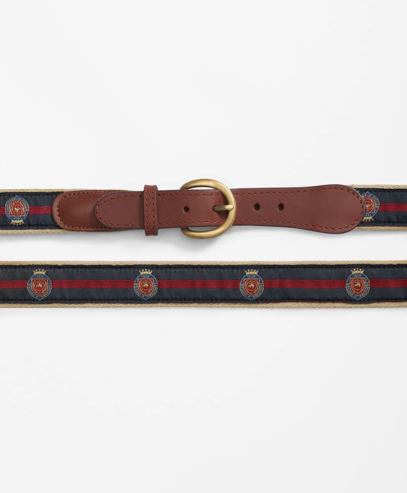 小物 Brooks Brothers belt Ribbon Overlay Brooks Brothers Crest Belt