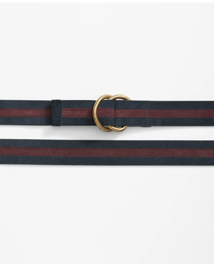 Suede Stripe D-Ring Belt, image 2