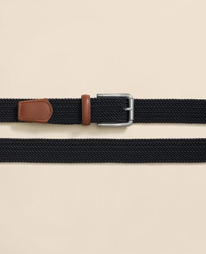 Rubber & Leather Belt With Stretch, image 2