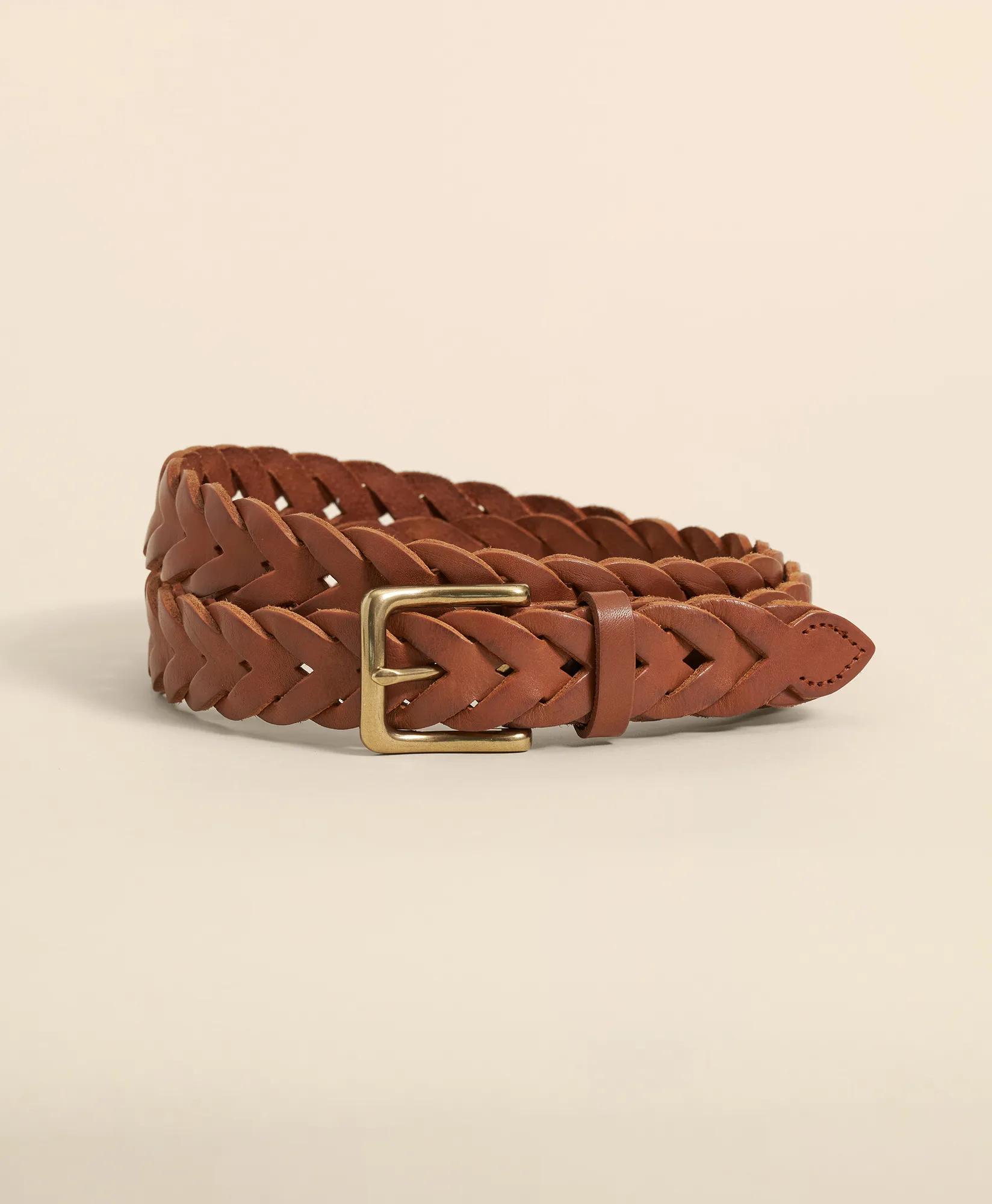Braided Leather Belt, image 1
