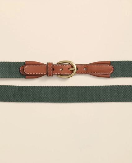 Webbed Leather-Accent Belt, image 2